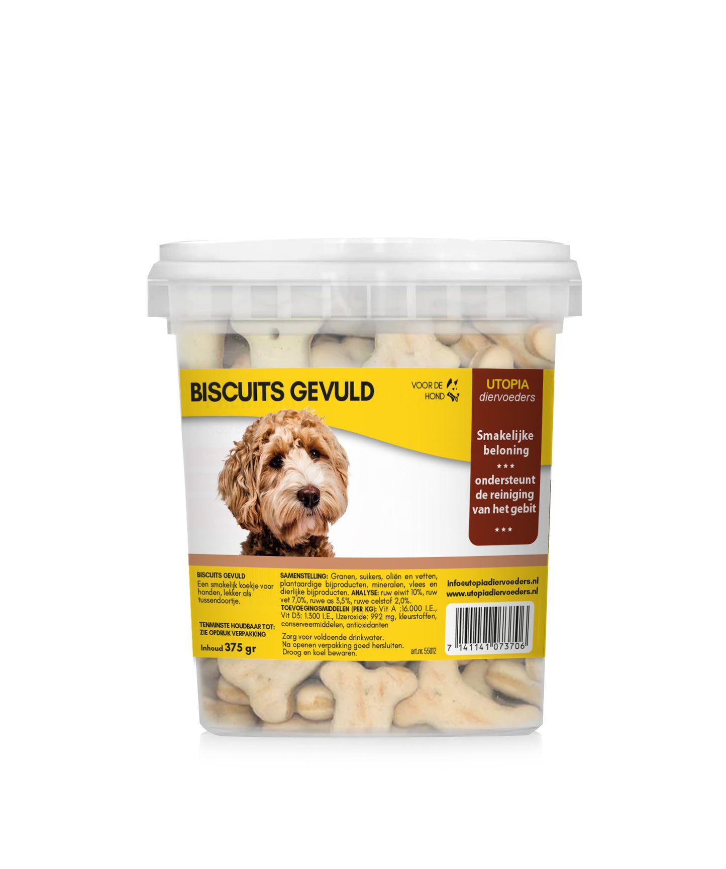 biscuit gevuld, hondensnack, Utopia diervoeders