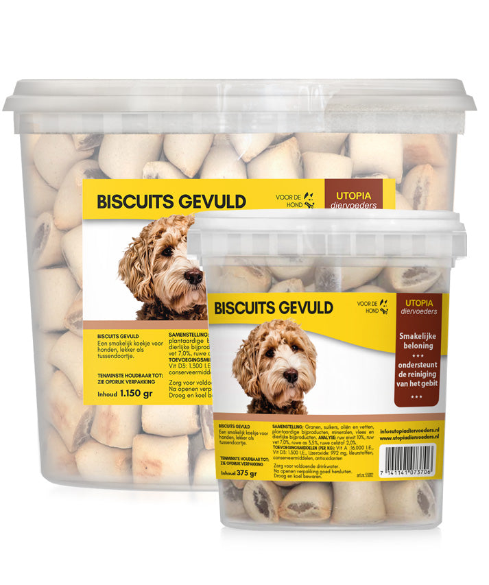 biscuits gevuld mergkoekjes - utopia diervoeders