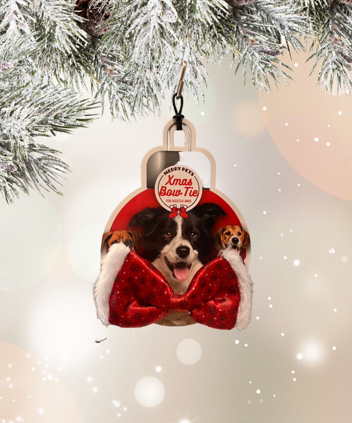 feest strik kerst hond