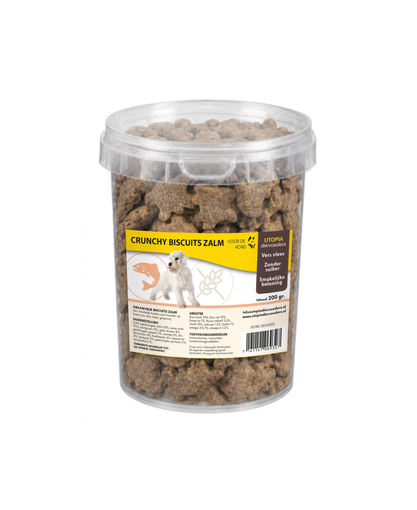 crunchy biscuits zalm graanvrij