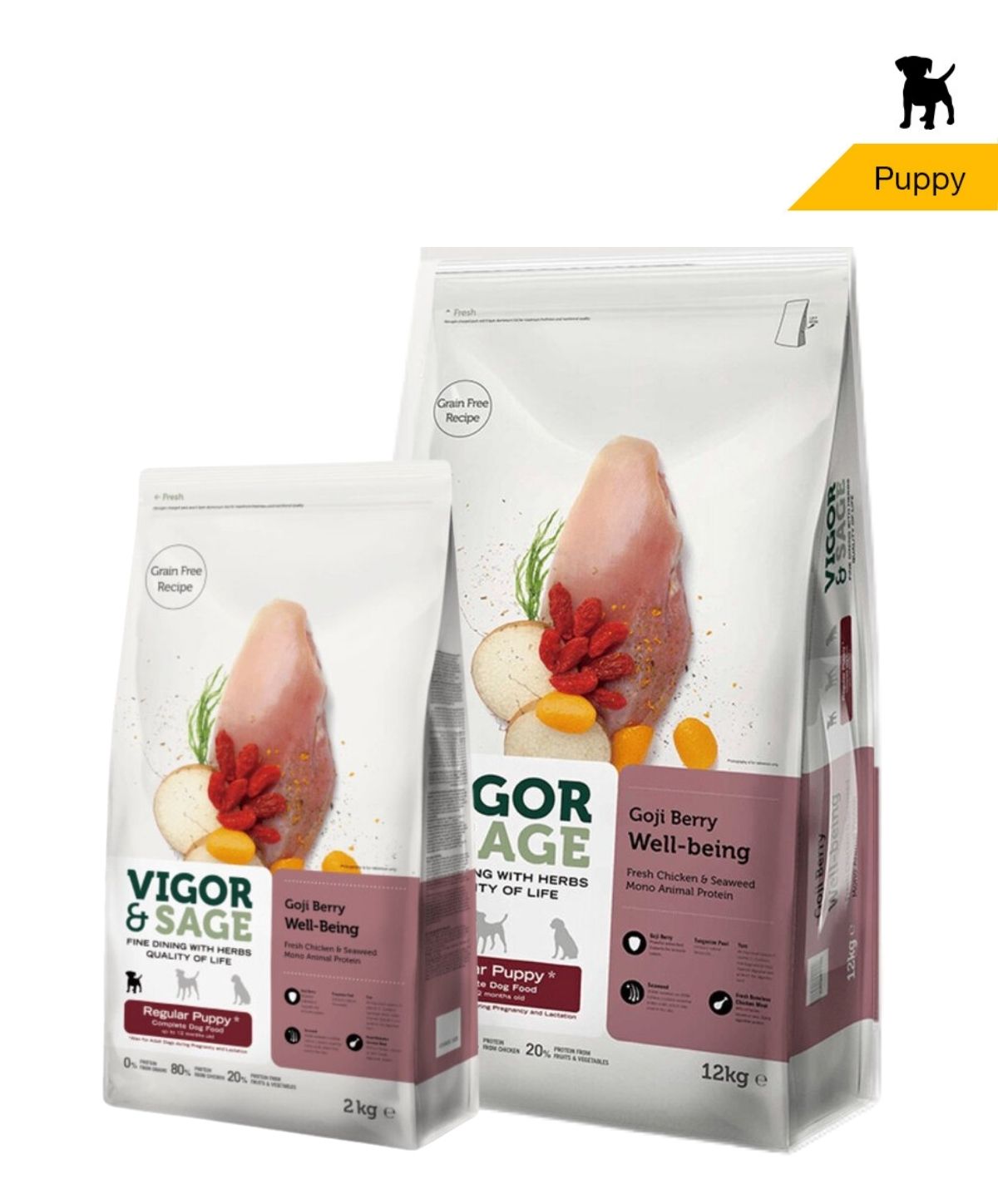 Vigor & Sage Goji Berry Well Being - Regular puppy