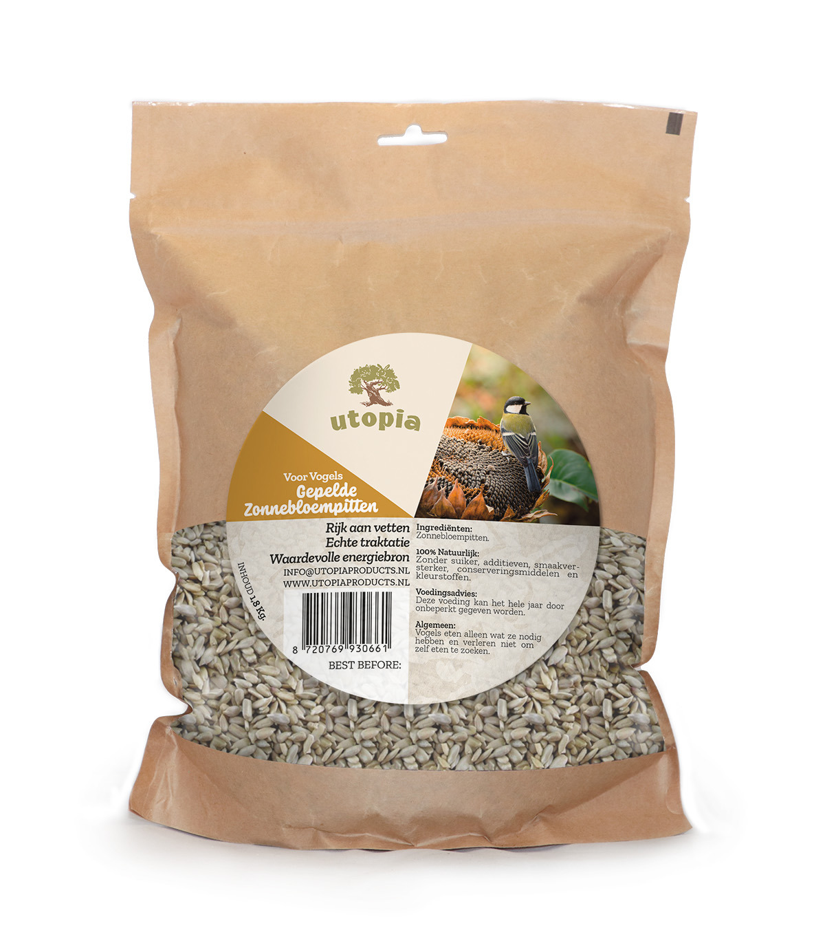 Gepelde zonnebloempitten