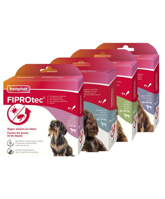 FIPROtec spot-on pipetten voor de hond