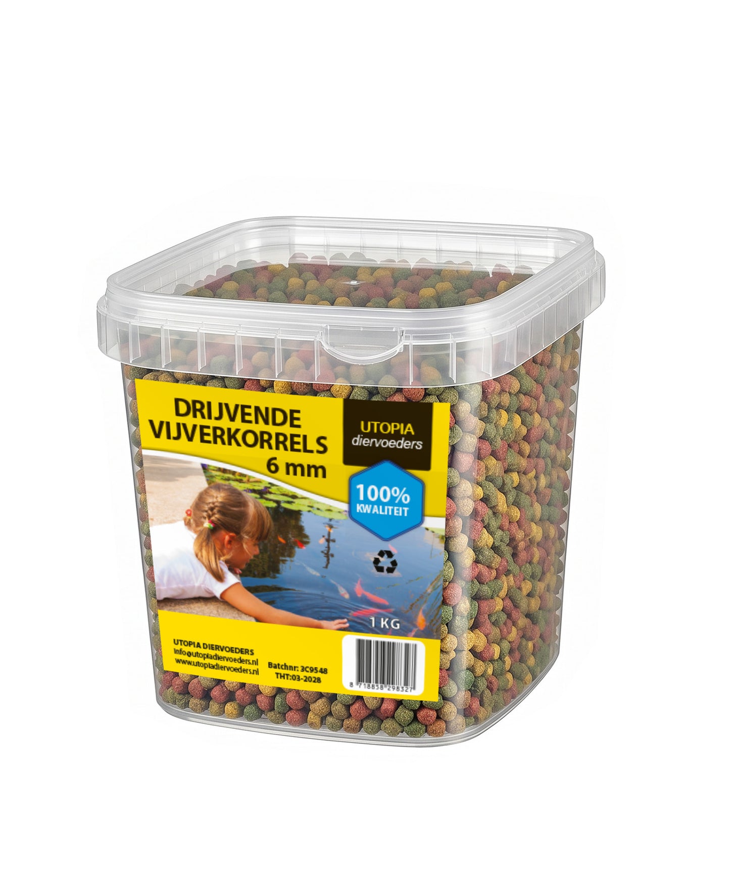 Drijvende vijverkorrel 6mm