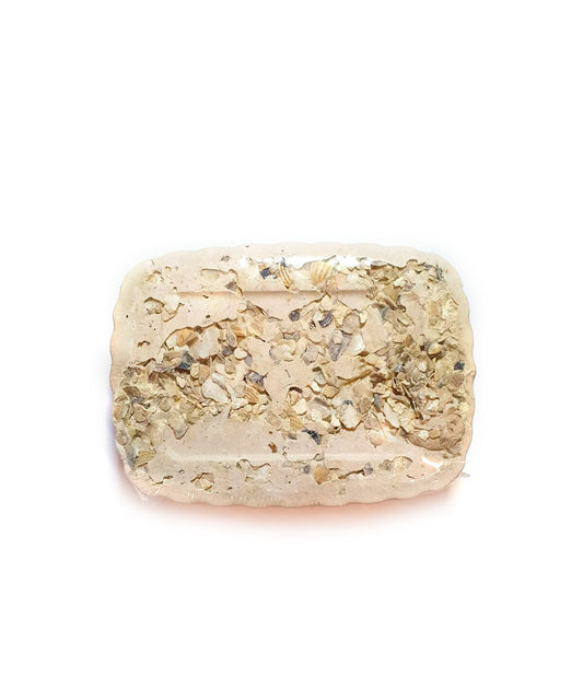 Calciumsteen met oestergrit