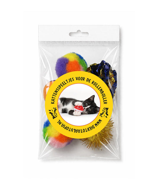 Kattenspeeltjes voor de rollenboller